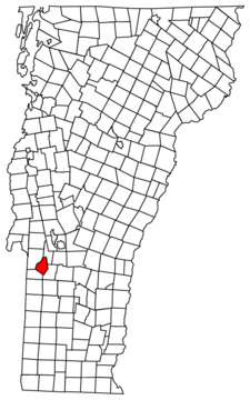 Middletown Springs Location map